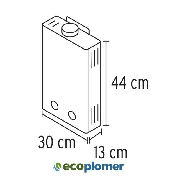 CALENTADOR DE PASO INSTANTANEO 6L GAS LP 1 SERVICIO - Imagen 3